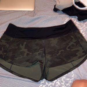 Green Camo Speed Up Lulu Shorts